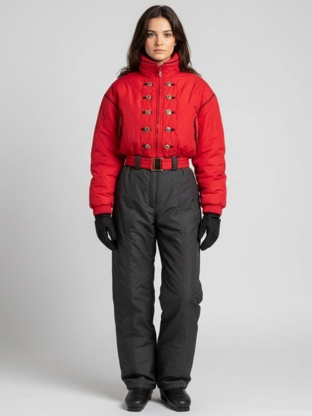 Vintage 80s Nutcracker One-Piece Ski Suit - Small